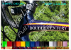 DOUBLE CENTURY Cycling Head Tube Set Fork Frame Decal Cycling Bicycle Cyclist Bike